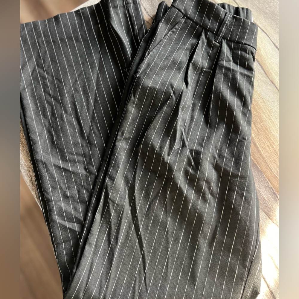 SO High Rise Wide Leg Pinstripe Trouser